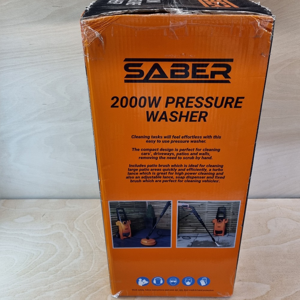 saber SABER 2000W PRESSURE WASHER BUY WITH CONFIDENCE! Own4Less